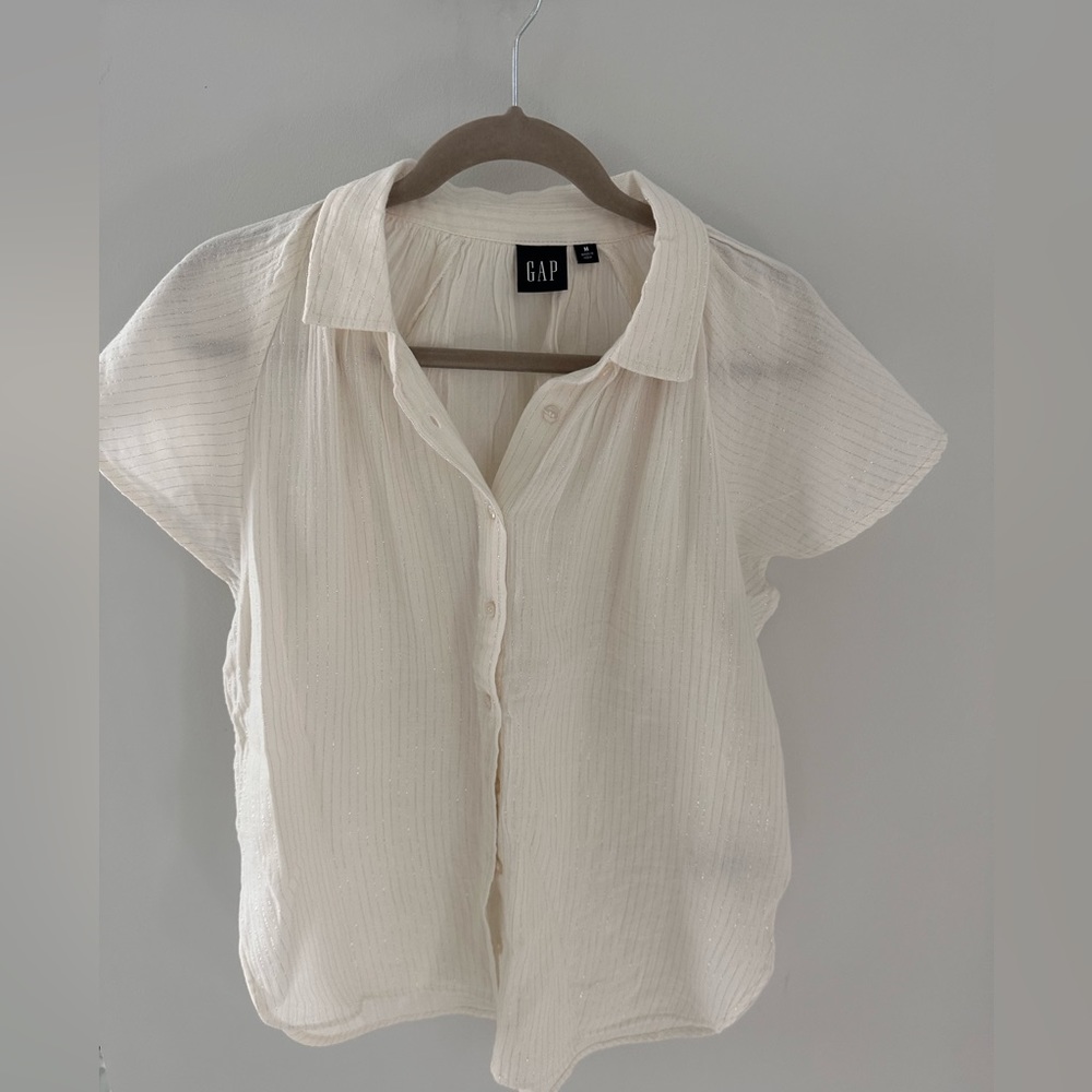 GAP metallic shirt